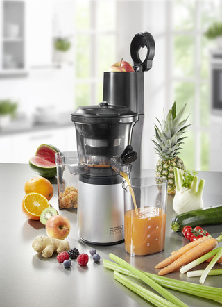 Slow Juicer för upp till 30 % högre juiceutbyte