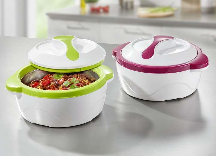 Skålar & behållare - Cucinova termoskålar för att hålla värmen eller kall, i färg VITT-GRÖNT, I utförande Thermoskål, enkel, kapacitet 5 liter Utsikt 1