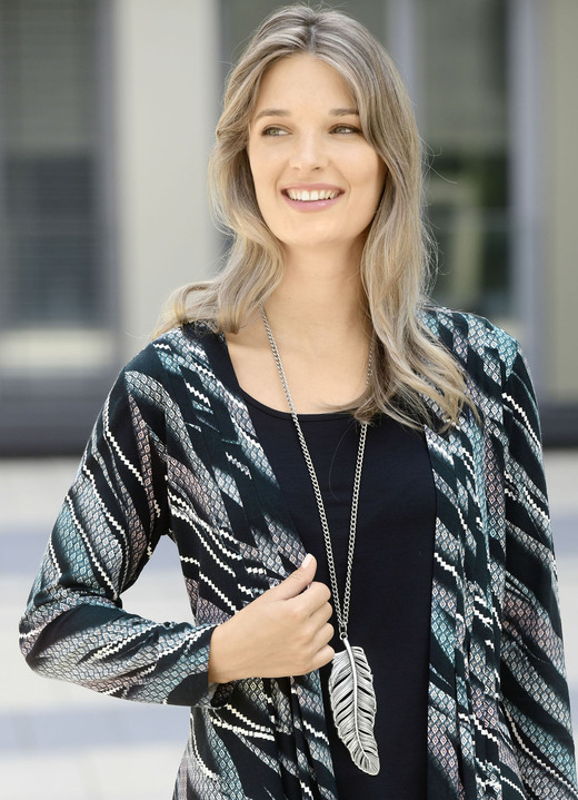 Modesmycken - Halsband med fjäderhängande, i färg SILVER Utsikt 1