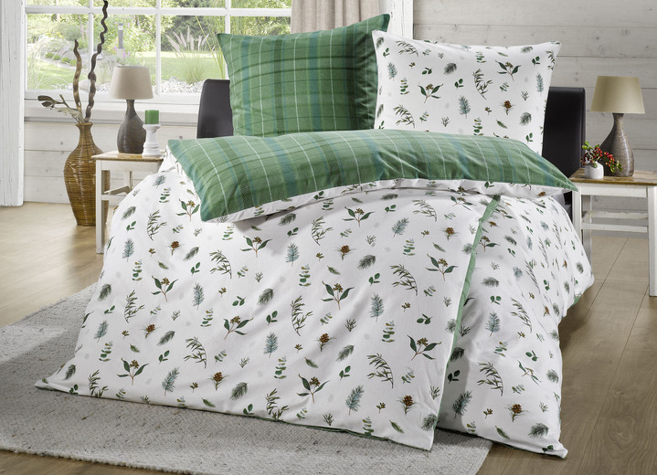 Påslakanset - Bäddset, i storlek 111 (40/80 cm + 135/200 cm) till 115 (80/80 cm + 155/220 cm), i färg GRÜN Utsikt 1