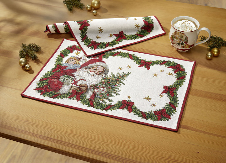 Hemtextil - Tapestry bordsserie från Villeroy & Boch, i färg CREME-ROT, I utförande Fyrkantig uppsättning Utsikt 1