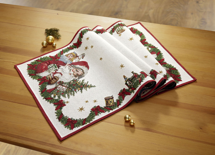 Hemtextil - Tapestry bordsserie från Villeroy & Boch, i färg KRÄM RÖD, I utförande Bordslöpare XL