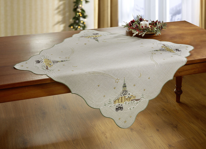 Prydnadskuddar & överdrag - Doilies runda, i storlek 110 (rund täcke, ø 30 cm) till 404 (örngott, 40/40 cm), i färg NATUR Utsikt 1
