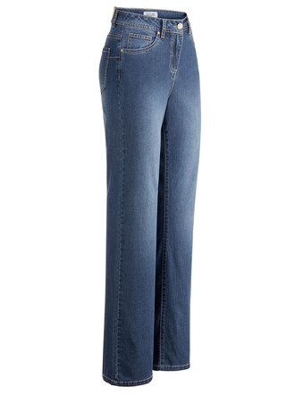 Moderiktiga jeans i 5-ficksform