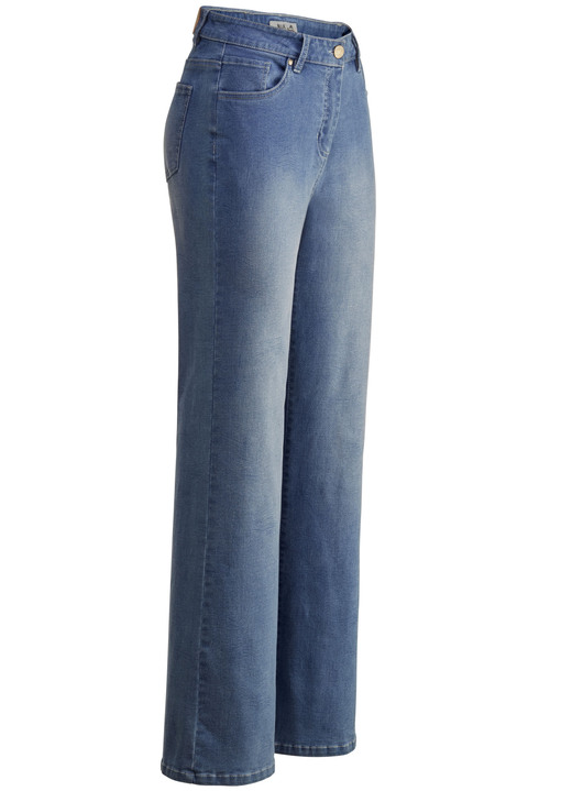 Byxor med knapp & dragkedja - Jeans i den senaste fingeravtrycksdesignen, i storlek 017 till 050, i färg JEANSBLAU Utsikt 1