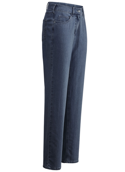 Byxor med knapp & dragkedja - Komfortjeans CARLA, i storlek 018 till 052, i färg JEANSBLAU Utsikt 1