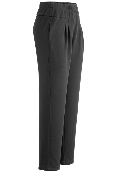Byxor med resårlinning - Byxor i bekväm pull-on-stil, i storlek 019 till 052, i färg SCHWARZ Utsikt 1