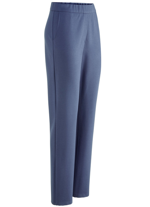 Byxor med resårlinning - Byxor i bekväm pull-on-stil, i storlek 018 till 052, i färg JEANSBLAU Utsikt 1