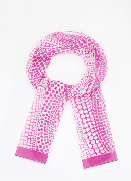 Tillbehör - Scarf, i färg PINK-WEISS Utsikt 1