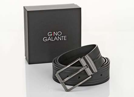 GINO GALANTE herrbälte inklusive ask, för avkortning, 4 cm brett