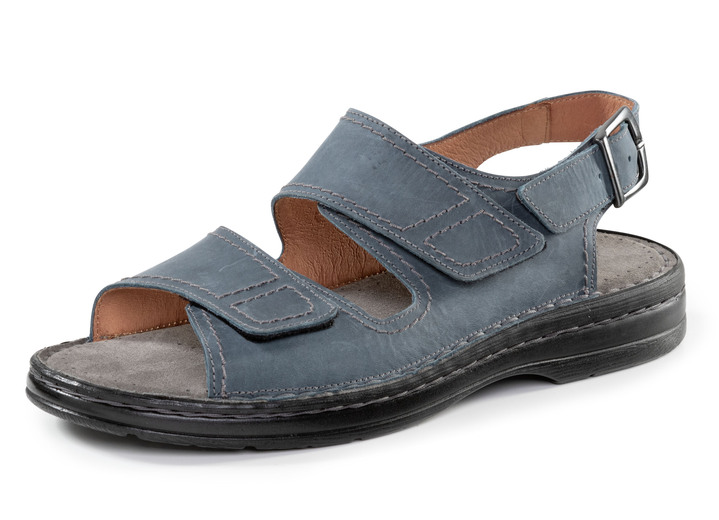 Herrskor - Sandaler, i storlek 040 till 046, i färg JEANS Utsikt 1