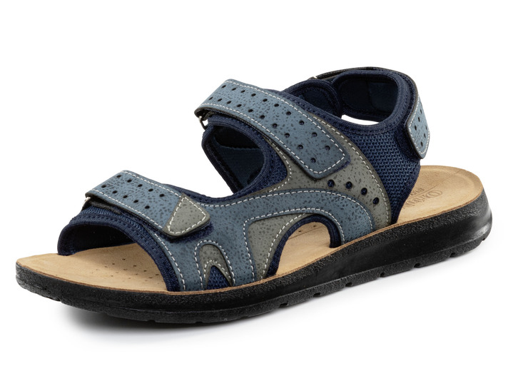 Herrskor - Sandaler, i storlek 041 till 046, i färg JEANS BLÅ Utsikt 1