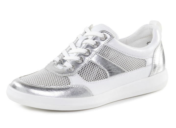 Damskor - Sneakers, i storlek 3 1/2 till 8, i färg WEISS-SILBER Utsikt 1