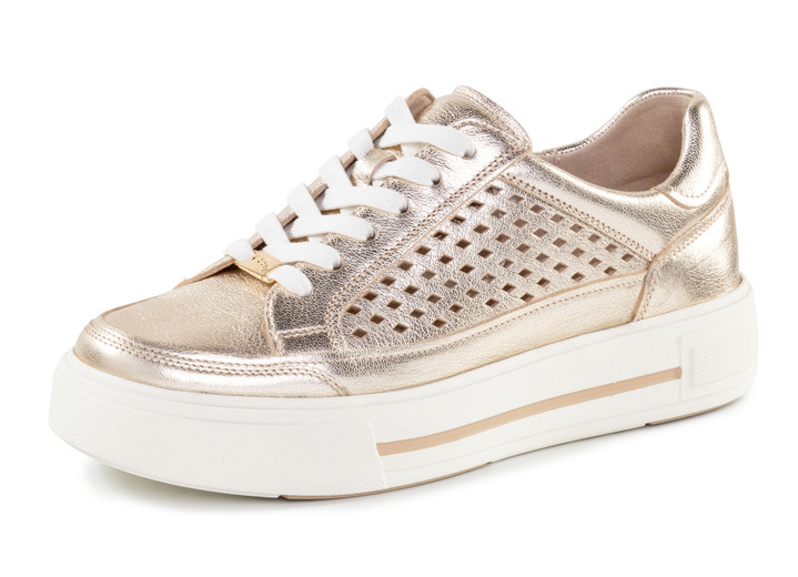 Damskor - Sneakers, i storlek 3 1/2 till 8, i färg GOLD Utsikt 1