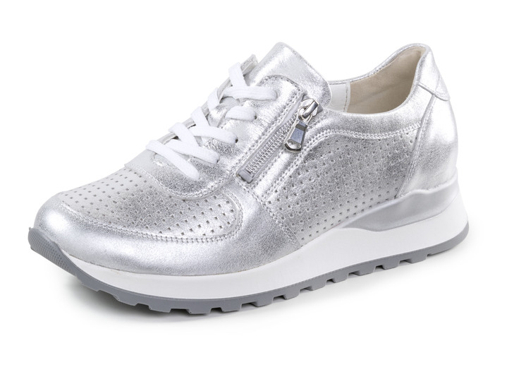 Damskor - Waldläufer sneakers med snörning av nappaläder, i storlek 3 1/2 till 8, i färg BÄR Utsikt 1