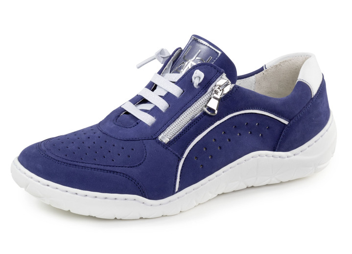 Damskor - Ranger sneakers med perforering, i storlek 3 1/2 till 8, i färg JEANS BLÅ Utsikt 1