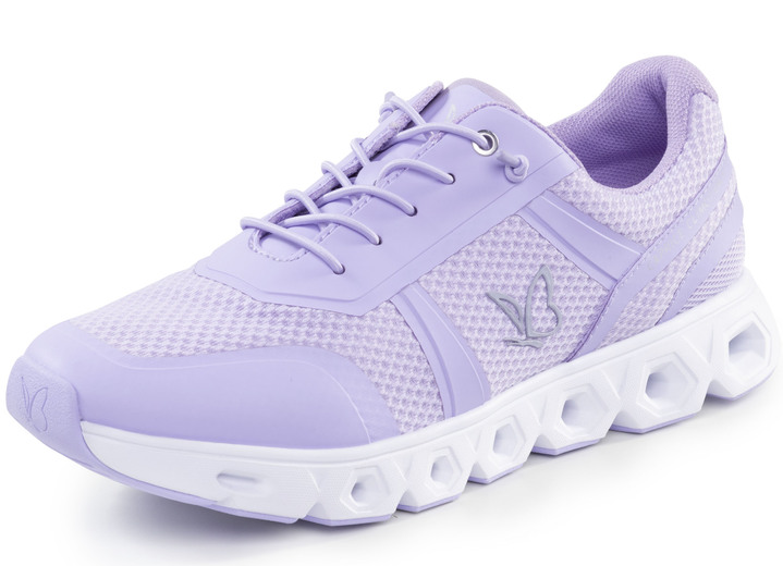 Damskor - Caprice sneakers med elastisk dekorativ snörning, i storlek 036 till 042, i färg FLIEDER Utsikt 1
