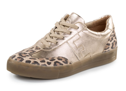 ELENA EDEN sneakers med snörning gjorda av grynigt nappaläder
