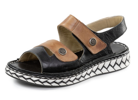 Gemini sandal med metallsmycken
