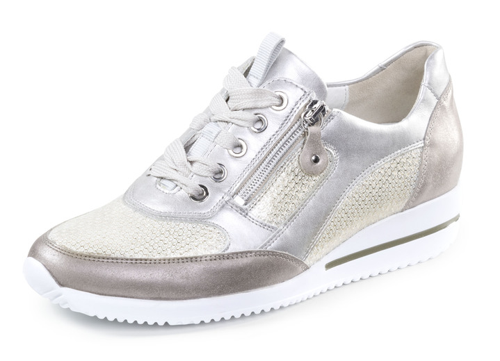 Damskor - Waldläufer sneakers gjorda av en fin lädermaterialmix, i storlek 3 1/2 till 8, i färg SEKT-BRONZE-PLATIN Utsikt 1