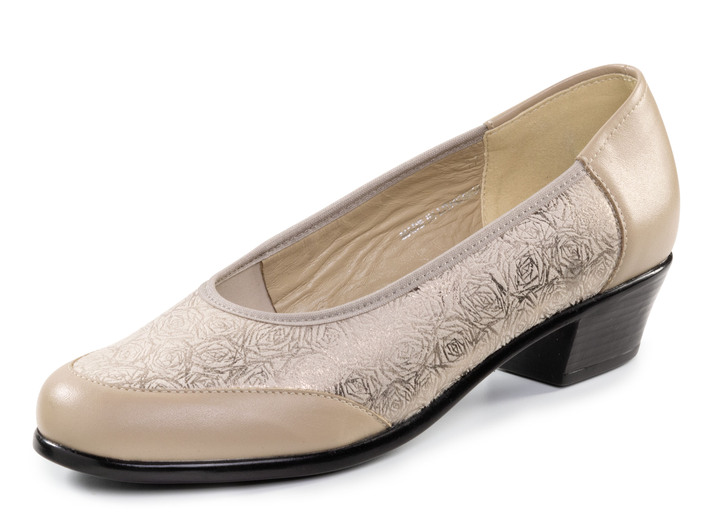 Pumps & ballerinaskor - ELENA EDEN pumps av nappaläder, i storlek 036 till 042, i färg BEIGE Utsikt 1