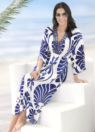 Laurina klänning med briljant färgad design