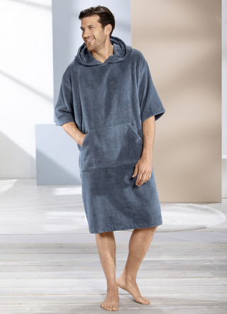 Poncho med känguruficka