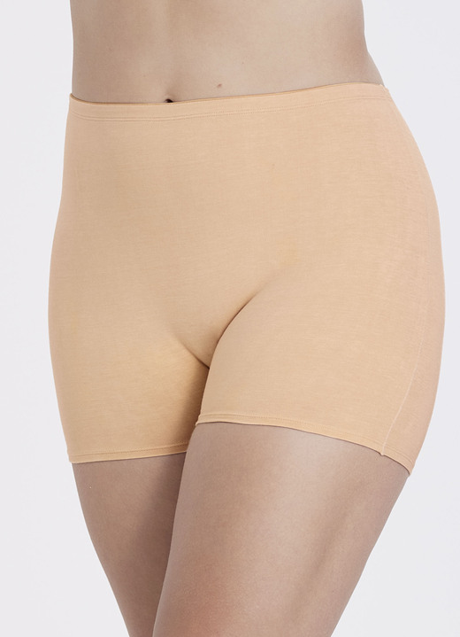 Ekologisk bomull - Tvåpack byxor från Miss Mary med ekologisk bomull, i storlek 1 (38/40) till 4 (50/52), i färg JEANS BLÅ Utsikt 1