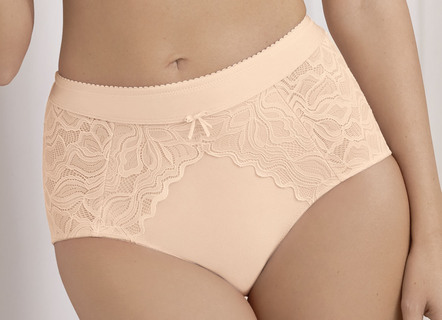 Felina form slip med elastisk spetskant