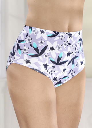 Fyra paket trosor med blommönster