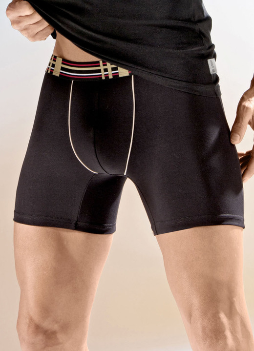 Byxor & boxershorts - Fyrapack byxor med resår i midjan, i storlek 005 till 011, i färg 2X SCHWARZ, 2X WEISS Utsikt 1