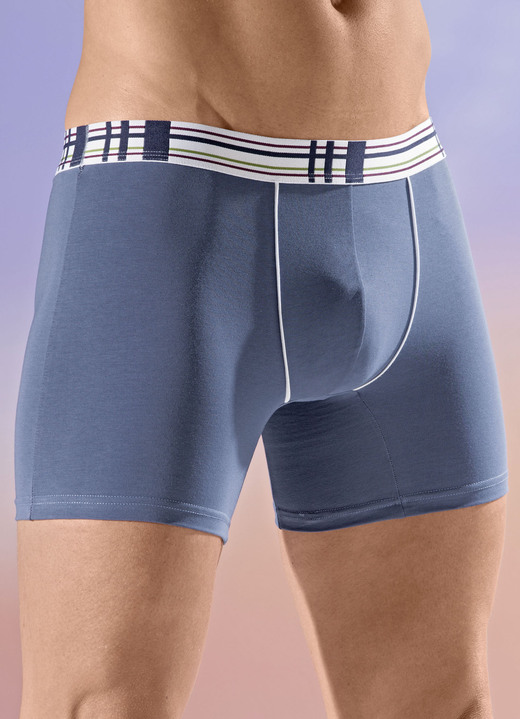 Byxor & boxershorts - Fyra paket byxor, i storlek 005 till 011, i färg 2X INDIGOBLAU, 2X BORDEAUX Utsikt 1