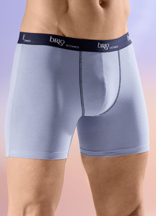Byxor & boxershorts - Fyrapack byxor med resår i midjan, i storlek 005 till 011, i färg 2X GRAUBLAU, 2X NAVY Utsikt 1