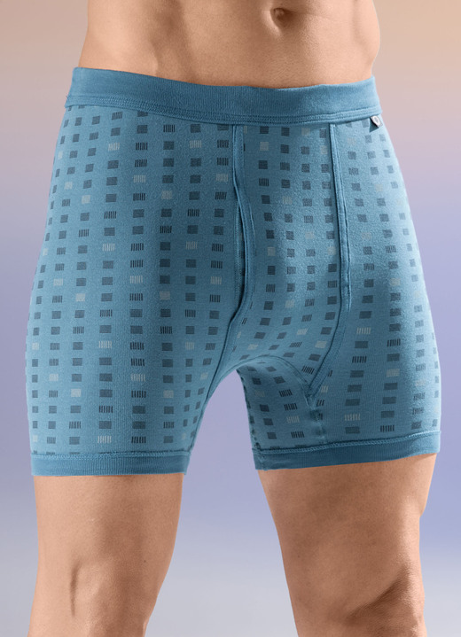 Underkläder - Trepack underkläder med all-over design, i storlek 005 till 014, i färg 2X SMARAGD-BUNT, 1X NAVY-BUNT Utsikt 1