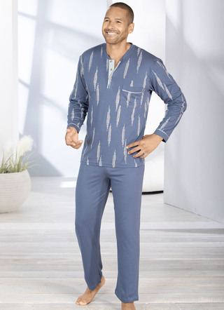Pyjamas med knappslå och öppna toppar