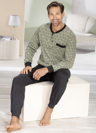 Comte pyjamas med knappslå och muddar