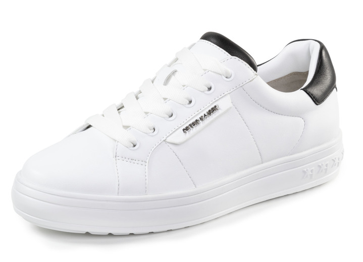 Damskor - Peter Kaiser sneakers med snörning av nappaläder, i storlek 3 1/2 till 8, i färg WEISS Utsikt 1
