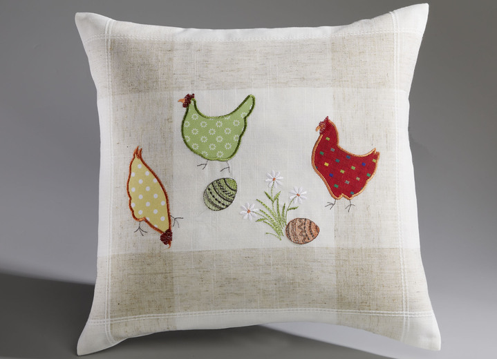 Hemtextil - Bords- och rumsdekoration med genomarbetade applikationer, i storlek 102 (löpare, 40/ 85 cm) till 404 (örngott, 40/ 40 cm), i färg SEKT-BUNT Utsikt 1