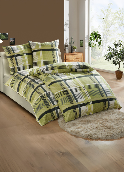 Påslakanset - Sängkläder set, i storlek 112 (80/80 cm + 135/200 cm) till 912 (10-delars sats), i färg GRÜN Utsikt 1