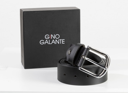 GINO GALANTE, modernt herrbälte inklusive ask, 3,5 cm brett