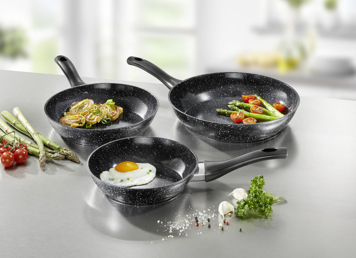 Grytor & stekpannor - Stekpannset med högkvalitativ non-stick keramisk beläggning, i färg SCHWARZ