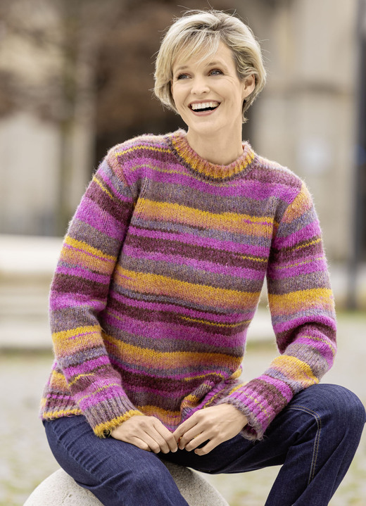 Lång ärm - Tonad tröja, i storlek L(44/46) till XS(32/34), i färg MULTICOLOR Utsikt 1