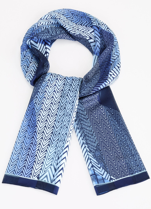 Tillbehör - Scarf, i färg BLEU-NACHTBLAU-GRAU-SCHWARZ Utsikt 1