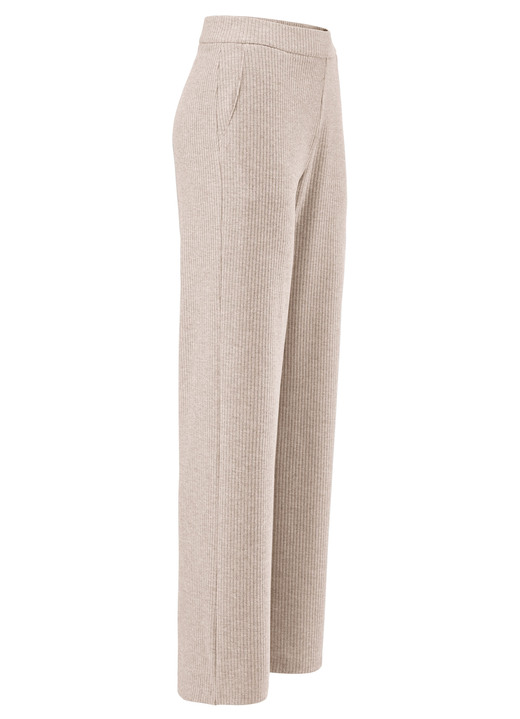 Byxor - Byxor i palazzo-stil, i storlek 018 till 054, i färg MOLTEN BEIGE Utsikt 1
