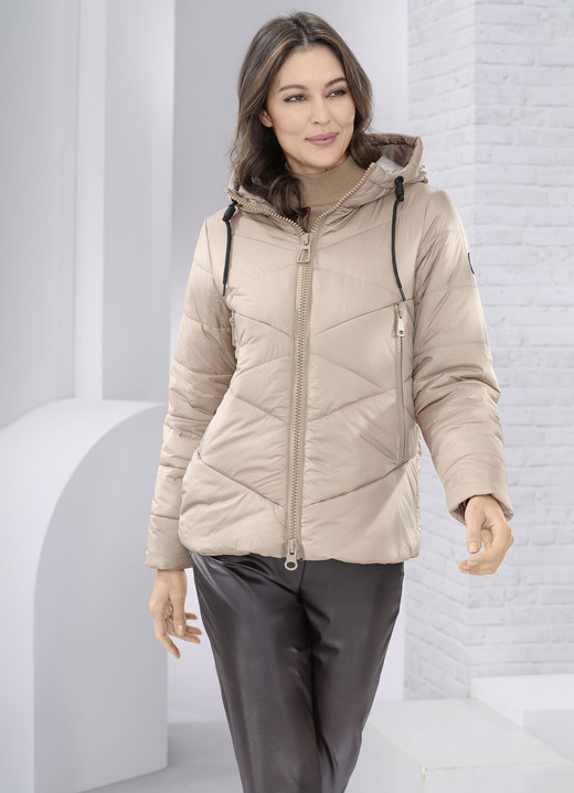 Jackor - Jacka med fast huva, i storlek 036 till 052, i färg GOLDBEIGE Utsikt 1