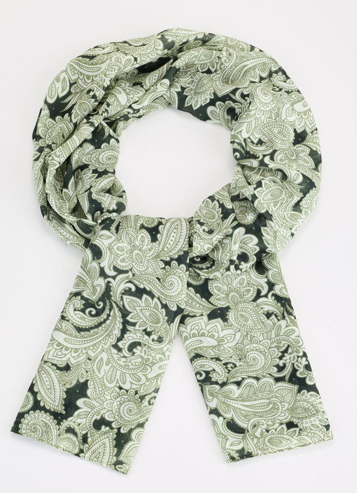 Tillbehör - Scarf, i färg OLIV-LINDGRÜN-KHAKI Utsikt 1