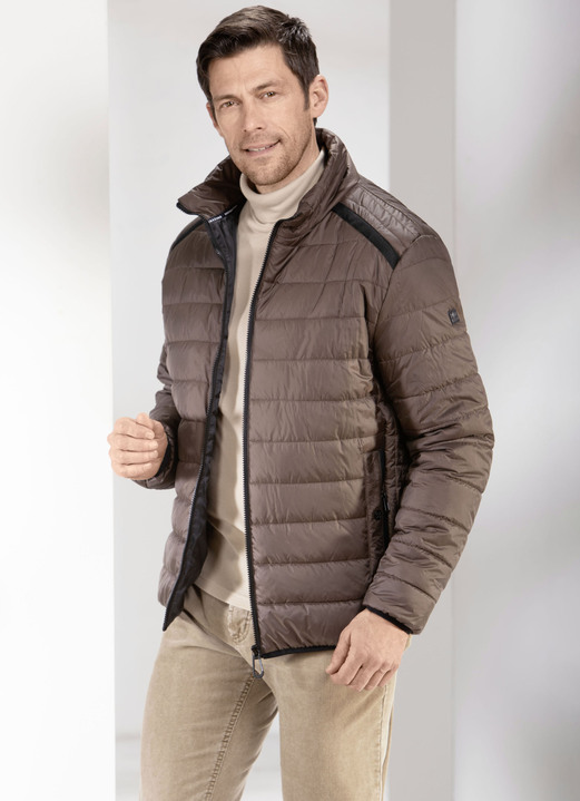 Korta jackor - Quiltad blus i 2 färger, i storlek 3XL (58) till XXL (56), i färg TABAKBRAUN Utsikt 1