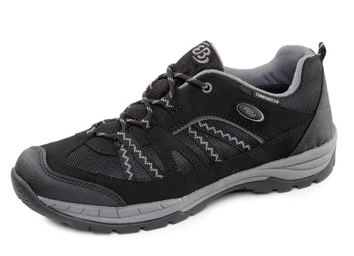 Loafers & snörskor - Andningsbara herrsneakers med klimatmembran, i storlek 040 till 046, i färg SCHWARZ-GRAU Utsikt 1