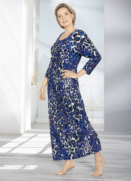 Hemmaplagg & fritidsmode - Kaftan - Tillverkad i Tyskland, i storlek 3XL (56/58) till XXL (52/54), i färg MARINE-BLEU-AQUA-BUNT