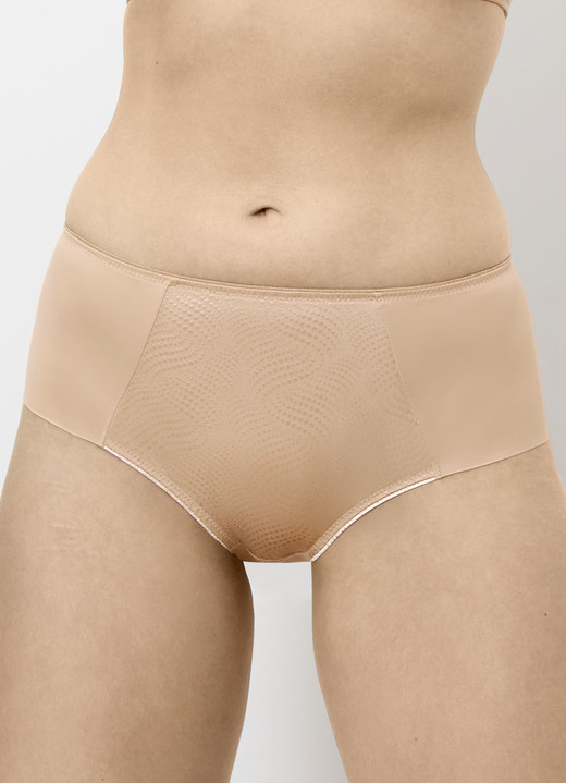 Trosor - Triumph-trosor med jacquard-insats framtill, i storlek 036 till 048, i färg PUDER Utsikt 1